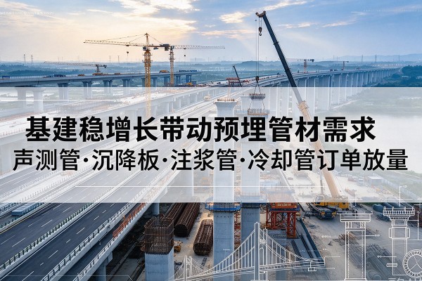 乐都基建稳增长带动预埋监测管材需求，声测管、沉降板、注浆管订单持续放量